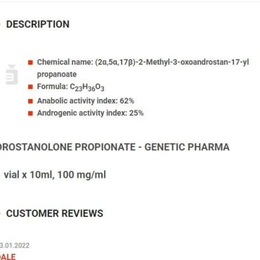 Drostanolone Propionate Genetic Labs